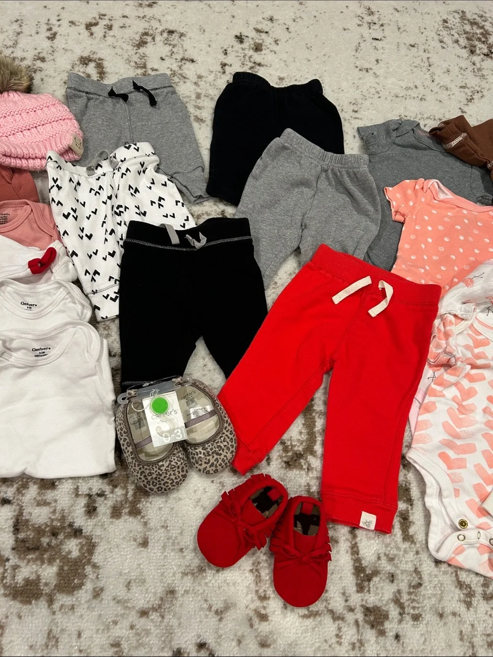 0-3 Month Kids Assorted Clothing Bundle - Mixed Colors